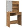 vidaXL Kaptafel met LED-verlichting 74,5x40x141 cm artisanaal eiken