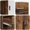vidaXL Houten Kast met lade Oudhout 88,5 x 30,5 x 73 cm Bewerkt hout