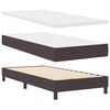 vidaXL Boxspringbed met matras met matras Donkerbruin 90 x 200 cm