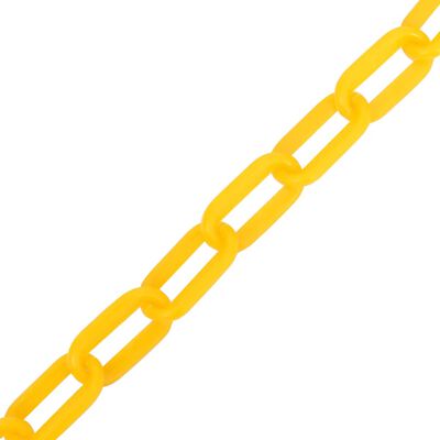 vidaXL Veiligheidsketting Ø 4 mm 100 m kunststof geel