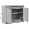 vidaXL Dressoir met LED 72x34x61 cm bewerkt hout grijs sonoma eiken