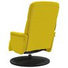 vidaXL Fauteuil met voetensteun verstelbaar fluweel geel