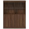 vidaXL Dressoir 81x37x100 cm bewerkt hout bruin eikenkleur