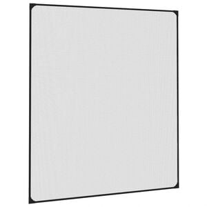 vidaXL Insectenhor voor ramen magnetisch 130x150 cm antracietkleurig