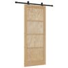 vidaXL Schuifdeur ORKDAL Naturel 86 x 211 cm Massief grenenhout