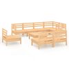 vidaXL 9-delige Loungeset massief grenenhout