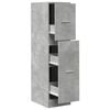 vidaXL Apothekerskast 30x41x118 cm bewerkt hout betongrijs