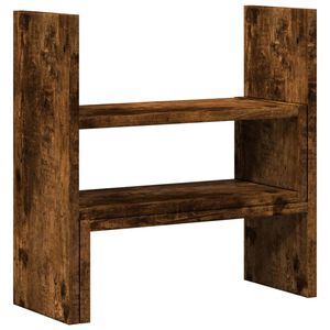 vidaXL Bureau organiser 40x17x41 cm bewerkt hout gerookt eikenkleur