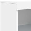 vidaXL Dressoir met LED-verlichting 162x37x100 cm wit