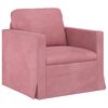 vidaXL Bank 2 pcs Roze 158 x 78 x 80 cm Fluweel