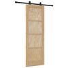 vidaXL Schuifdeur ORKDAL 73,5 x 211 cm Massief grenenhout Naturel