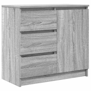 vidaXL Dressoir met lade 71x35x65 cm spaanplaat grijs Sonoma