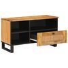 vidaXL TV-kast met lade Bruin 80 x 33,5 x 46 cm Massief Mango Hout