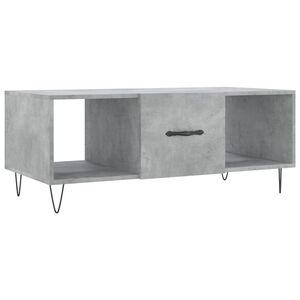 vidaXL Salontafel 102x50x40 cm bewerkt hout betongrijs
