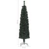 vidaXL Kunstkerstboom met standaard smal 210 cm glasvezel