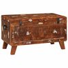 vidaXL Opbergbox met opslag 70 x 35 x 40 cm massief gerecycled hout