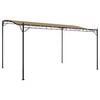 vidaXL Luifel 4x3 m 180 g/m&sup2; stof en staal taupe