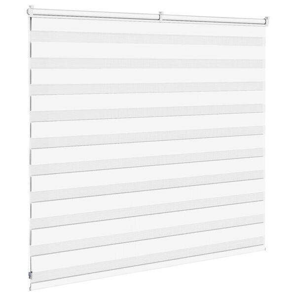 vidaXL Zebra Blind 160x100 cm stofbreedte 155,9 cm polyester wit