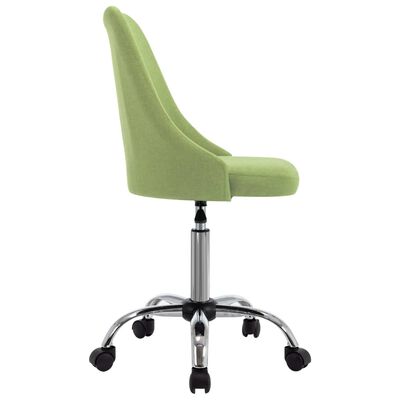 vidaXL Kantoorstoelen met wieltjes 2 st stof groen