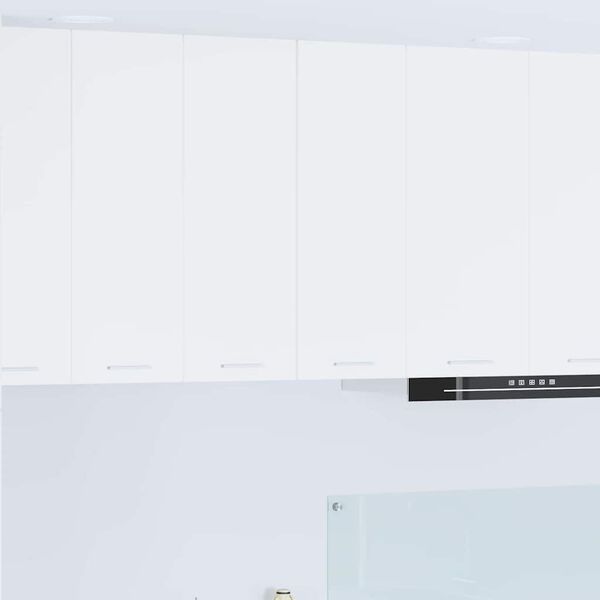 vidaXL Hangkast met opslag 2 pcs Wit 30 x 31 x 80 cm Bewerkt hout