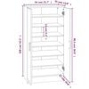 vidaXL Schoenenkast 55x35x108 cm bewerkt hout betongrijs