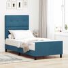 vidaXL Boxspringbed met hoofdeinde Donkerblauw 80 x 200 cm Fluweel