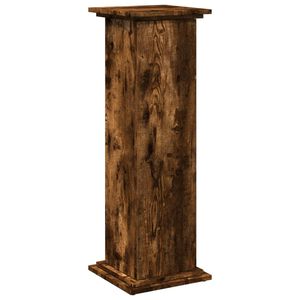vidaXL Sokkel met opbergruimte 31x30x90 cm bewerkt hout gerookt eiken