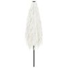vidaXL Parasol met stalen paal 388x388x248 cm wit
