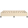 vidaXL Bedframe zonder matras stof cr&egrave;mekleurig 140x190 cm