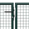 vidaXL Tuinpoort staal 500x100 cm groen
