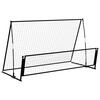 vidaXL Voetbalrebounder/voetbaldoel 2-in-1 202x104x120 cm staal