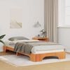 vidaXL Bedframe Bruin 90 x 210 cm Massief grenenhout
