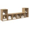 vidaXL Tv-meubelset 4 pcs Artisan Eiken 37 x 37 x 72 cm Bewerkt hout