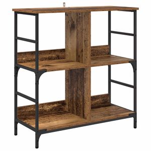 vidaXL Boekenkast 4-laags 78,5 x 33 x 82 cm Bewerkt hout Oud hout
