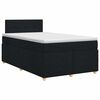 vidaXL Boxspringbed met matras Zwart 120 x 190 cm Stof