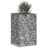vidaXL Gabion Verhoogd Bed Zilver 50 x 50 x 80 cm Gegalvaniseerd staal