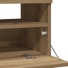 vidaXL Tv-meubel met LED 100x35x40 cm bewerkt hout artisanaal eiken