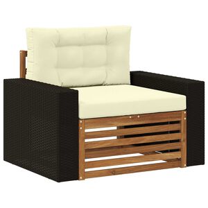 vidaXL Buiten Midden Sofa Massief Acaciahout Naturel