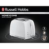 Russel Hobbs Broodrooster Honeycomb 2 sleuven wit