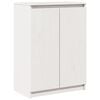 vidaXL Dressoir 60x36x84 cm massief grenenhout wit