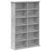vidaXL CD Kast Betongrijs 60 x 17 x 92 cm Bewerkt hout