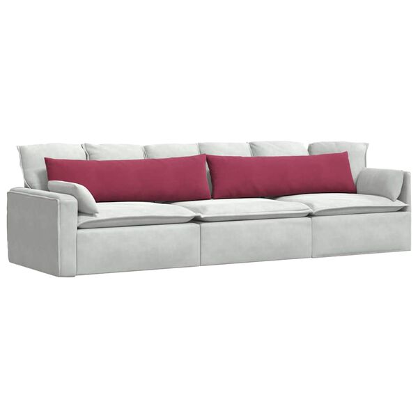 vidaXL Sofa Kussens 2 stuks Wijnrood 145 x 40 cm Cordstof