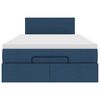 vidaXL Bed met matras 120x200 cm stof blauw