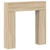vidaXL Haardomlijsting Sonoma Eiken 102 x 18 x 100,5 cm Bewerkt hout