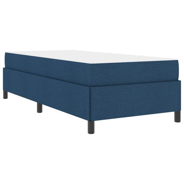 vidaXL Boxspringbed met matras Blauw 90 x 190 cm Stof