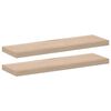 vidaXL Wandschapppen 2 st 80x23,5x4 cm bewerkt hout