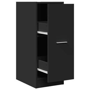vidaXL Apothekerskast 30x41x77,5 cm bewerkt hout zwart