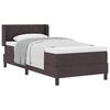 vidaXL Boxspringbed met hoofdeinde Donkerbruin 190 x 90 cm Stof