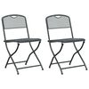 vidaXL Tuinstoelen 2 pcs Antraciet 52,5 x 46 x 82 cm IJzer