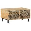 vidaXL Salontafel 80x50x40 cm massief mangohout